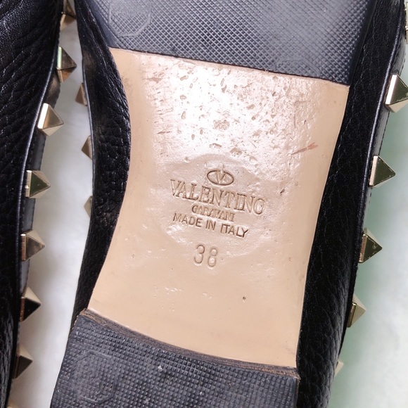 ❤️SOLD❤️Valentino rockstud balle flats black 38 - Picture 8 of 9